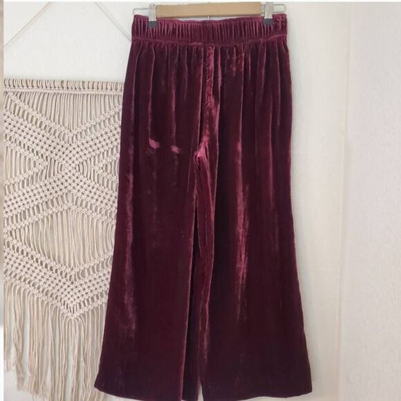 Madewell Velvet Huston Pull-On Crop Pants | Size XS - Picture 3 of 6